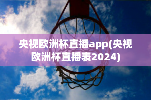 央视欧洲杯直播app(央视欧洲杯直播表2024)