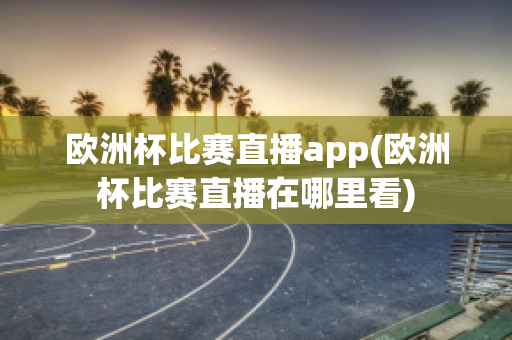 欧洲杯比赛直播app(欧洲杯比赛直播在哪里看)