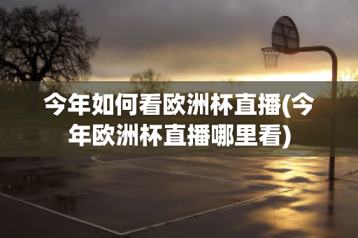 今年如何看欧洲杯直播(今年欧洲杯直播哪里看)