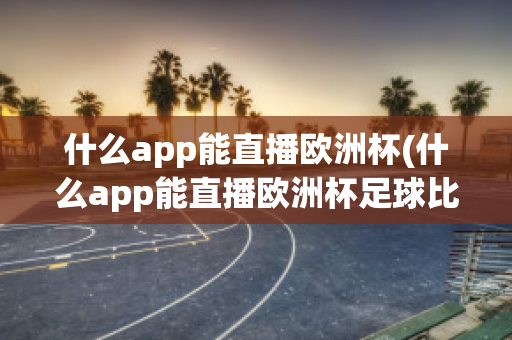 什么app能直播欧洲杯(什么app能直播欧洲杯足球比赛)