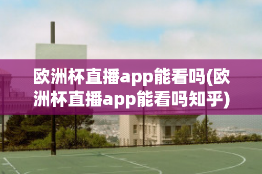 欧洲杯直播app能看吗(欧洲杯直播app能看吗知乎)