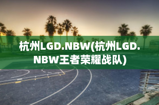 杭州LGD.NBW(杭州LGD.NBW王者荣耀战队)