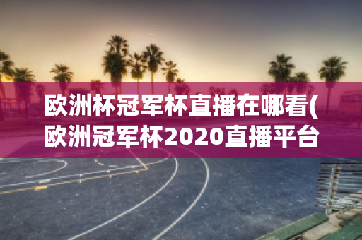 欧洲杯冠军杯直播在哪看(欧洲冠军杯2020直播平台)