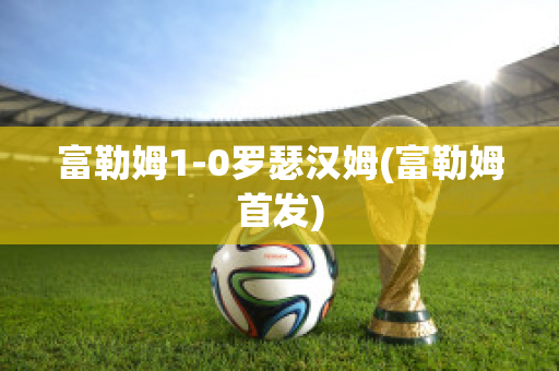 富勒姆1-0罗瑟汉姆(富勒姆首发)