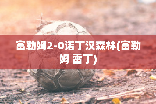 富勒姆2-0诺丁汉森林(富勒姆 雷丁)