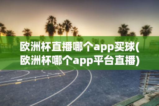 欧洲杯直播哪个app买球(欧洲杯哪个app平台直播)