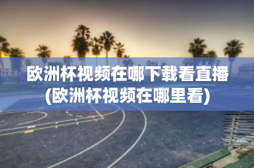 欧洲杯视频在哪下载看直播(欧洲杯视频在哪里看)