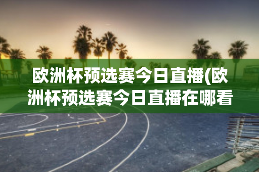 欧洲杯预选赛今日直播(欧洲杯预选赛今日直播在哪看)