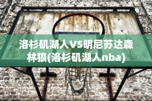 洛杉矶湖人VS明尼苏达森林狼(洛杉矶湖人nba)