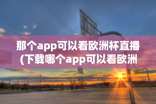 那个app可以看欧洲杯直播(下载哪个app可以看欧洲杯直播)