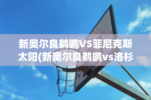 新奥尔良鹈鹕VS菲尼克斯太阳(新奥尔良鹈鹕vs洛杉矶湖人)