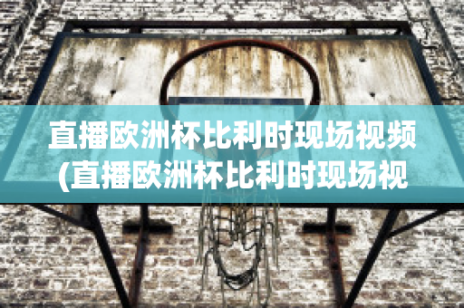 直播欧洲杯比利时现场视频(直播欧洲杯比利时现场视频在线观看)