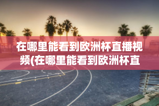 在哪里能看到欧洲杯直播视频(在哪里能看到欧洲杯直播视频呢)