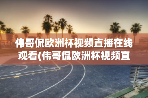 伟哥侃欧洲杯视频直播在线观看(伟哥侃欧洲杯视频直播在线观看)