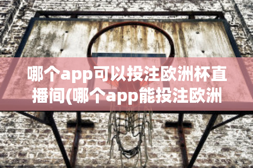 哪个app可以投注欧洲杯直播间(哪个app能投注欧洲杯)