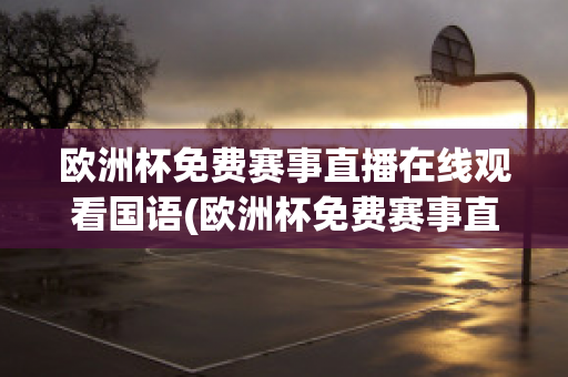 欧洲杯免费赛事直播在线观看国语(欧洲杯免费赛事直播在线观看国语视频)