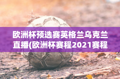 欧洲杯预选赛英格兰乌克兰直播(欧洲杯赛程2021赛程表英格兰对乌克兰)