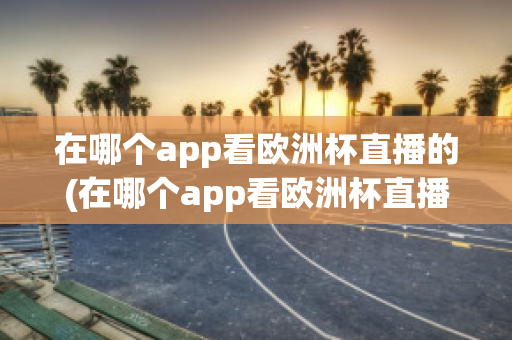 在哪个app看欧洲杯直播的(在哪个app看欧洲杯直播的直播)