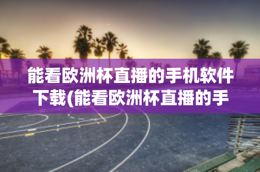 能看欧洲杯直播的手机软件下载(能看欧洲杯直播的手机软件下载)