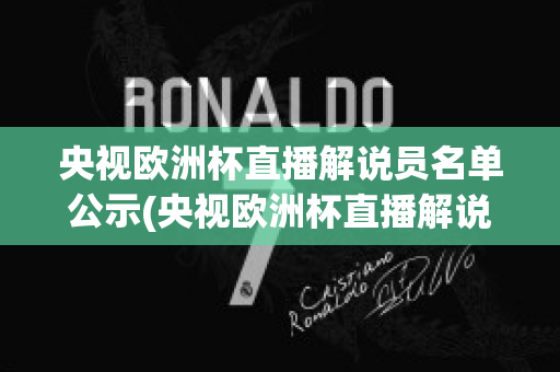 央视欧洲杯直播解说员名单公示(央视欧洲杯直播解说员名单公示表)