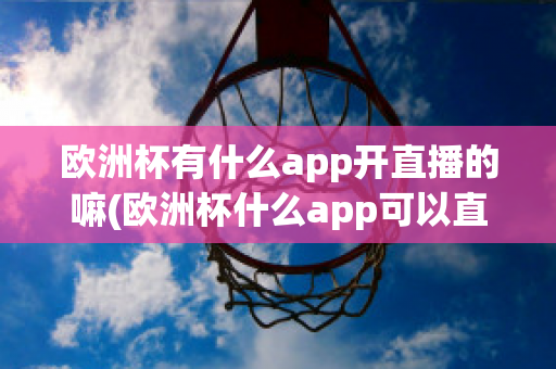 欧洲杯有什么app开直播的嘛(欧洲杯什么app可以直播)