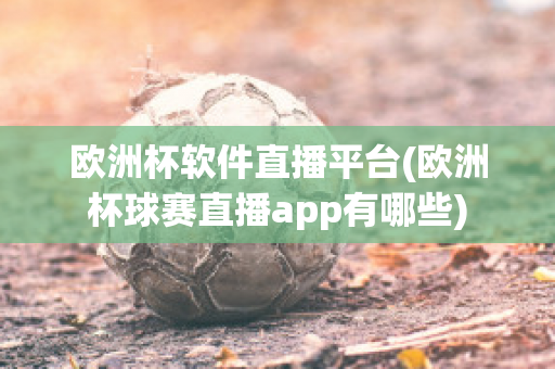 欧洲杯软件直播平台(欧洲杯球赛直播app有哪些)