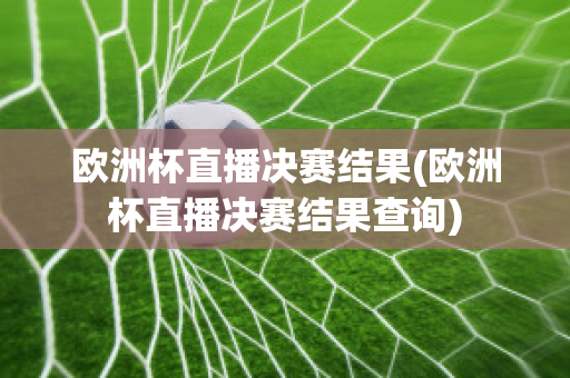 欧洲杯直播决赛结果(欧洲杯直播决赛结果查询)