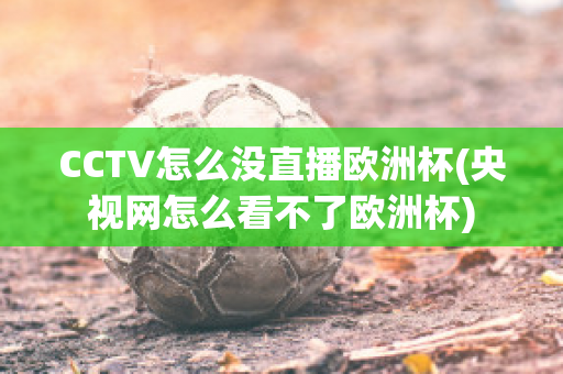 CCTV怎么没直播欧洲杯(央视网怎么看不了欧洲杯)